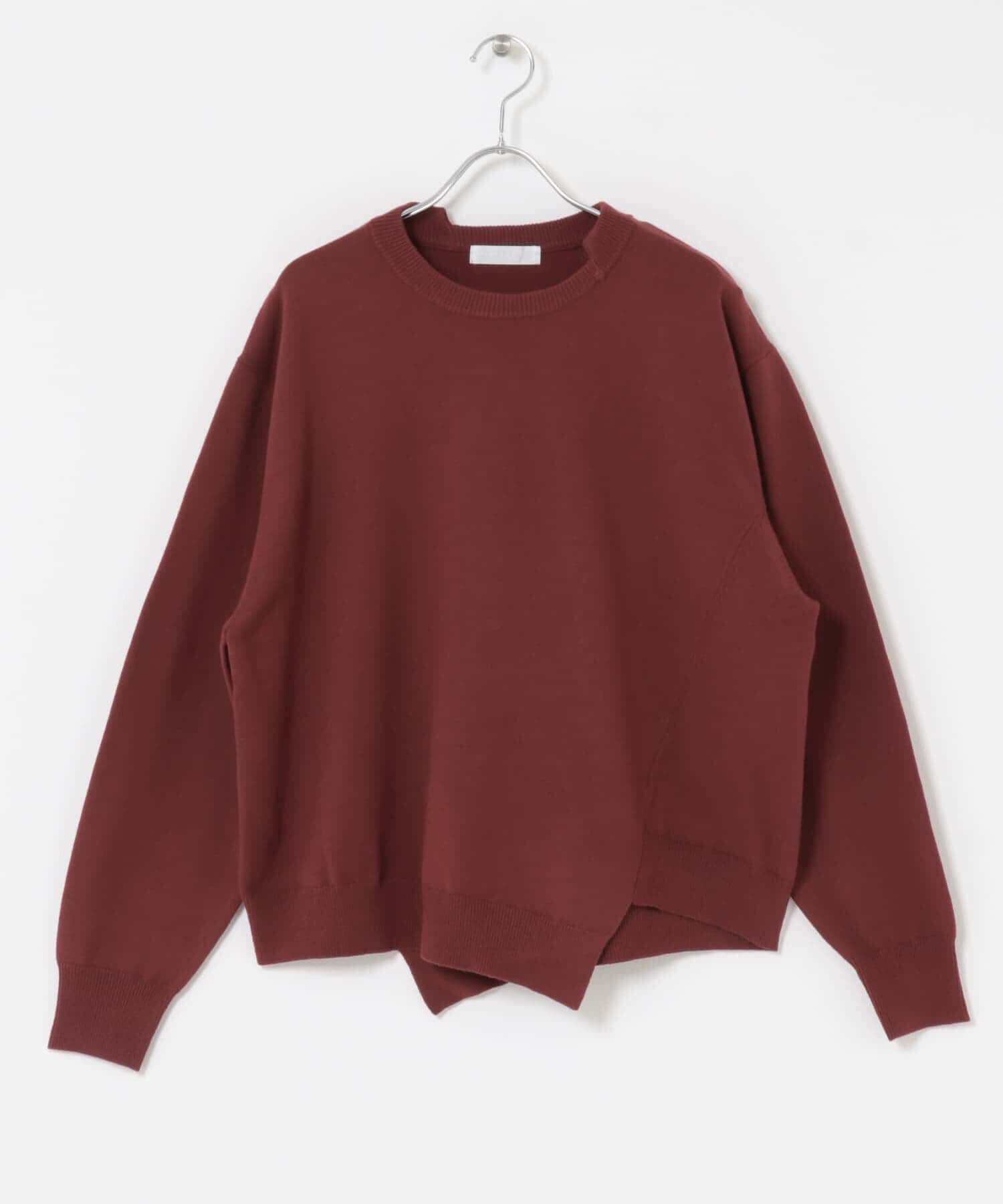 SENSE OF PLACE by URBAN RESEARCH「アシメクルーネックニット」|ニット・セーター|