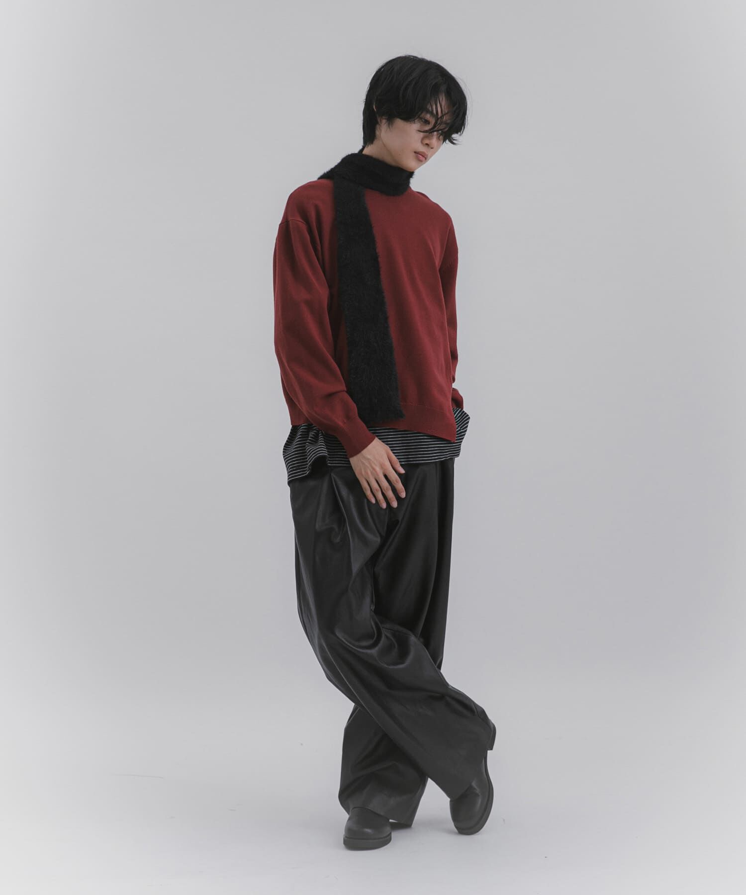 SENSE OF PLACE by URBAN RESEARCH「アシメクルーネックニット」|ニット・セーター|