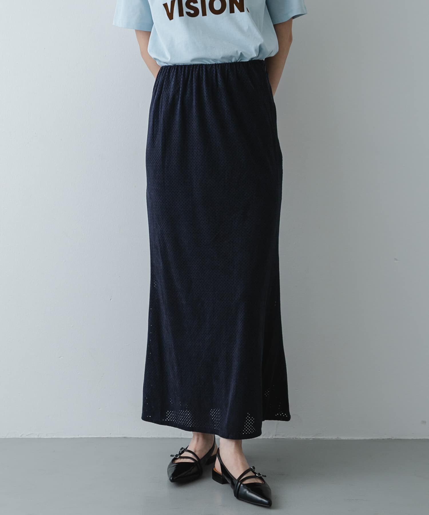 SENSE OF PLACE by URBAN RESEARCH「FSパンチングナロースカート」|スカート|