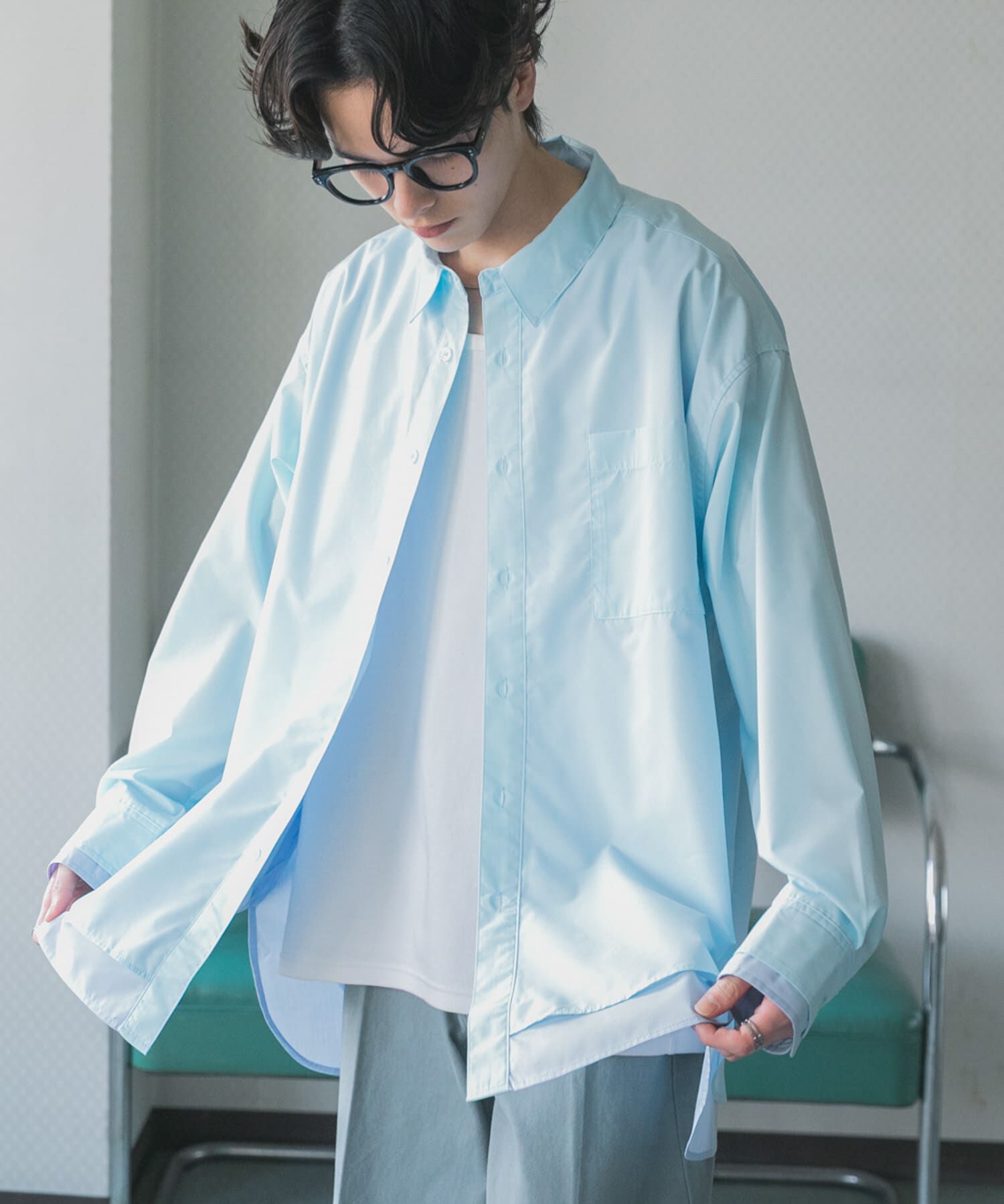 SENSE OF PLACE by URBAN RESEARCH「レイヤードレギュラーカラーシャツ」|シャツ・ブラウス|