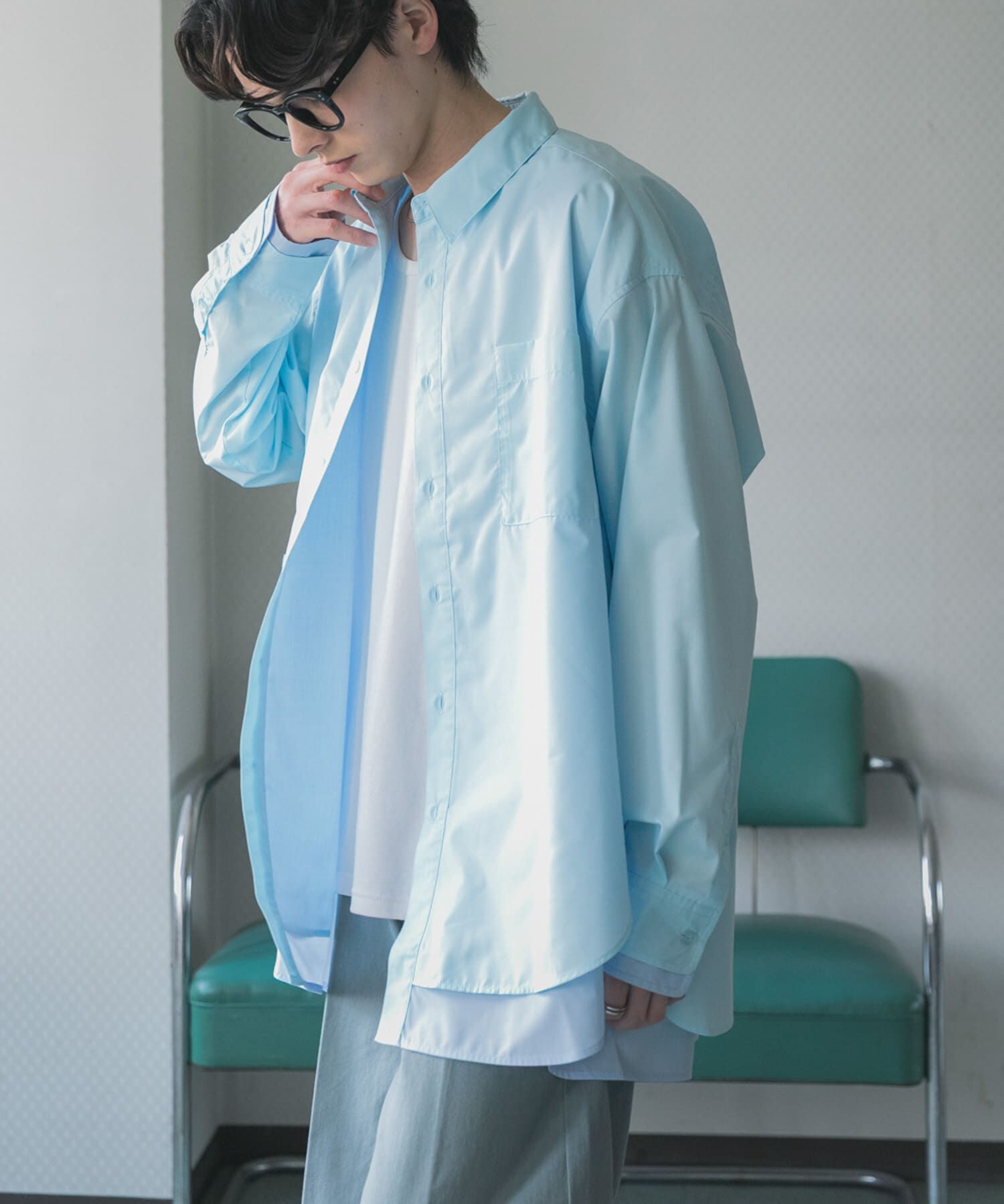 SENSE OF PLACE by URBAN RESEARCH「レイヤードレギュラーカラーシャツ」|シャツ・ブラウス|