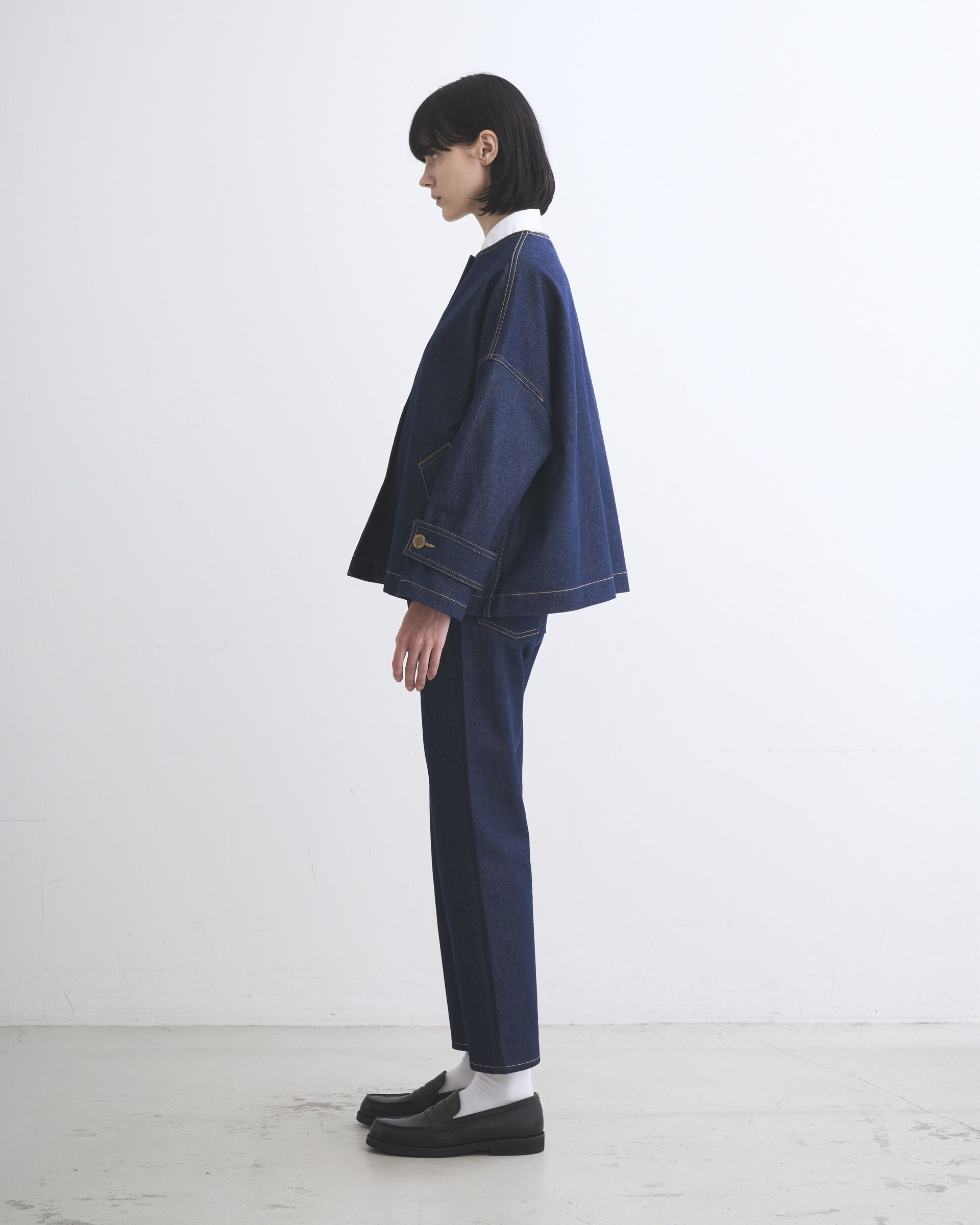 Traditional Weatherwear「MALTON NO COLLAR SHORT DENIM」|その他|