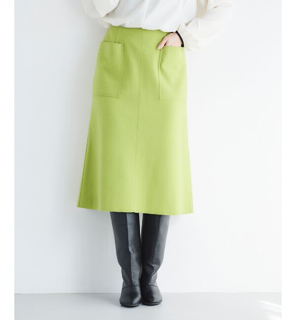 le.coeur blanc「ジャージーメルトントラペーズスカート」|スカート|