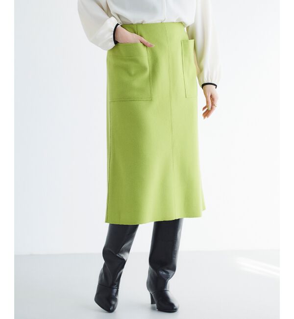 le.coeur blanc「ジャージーメルトントラペーズスカート」|スカート|