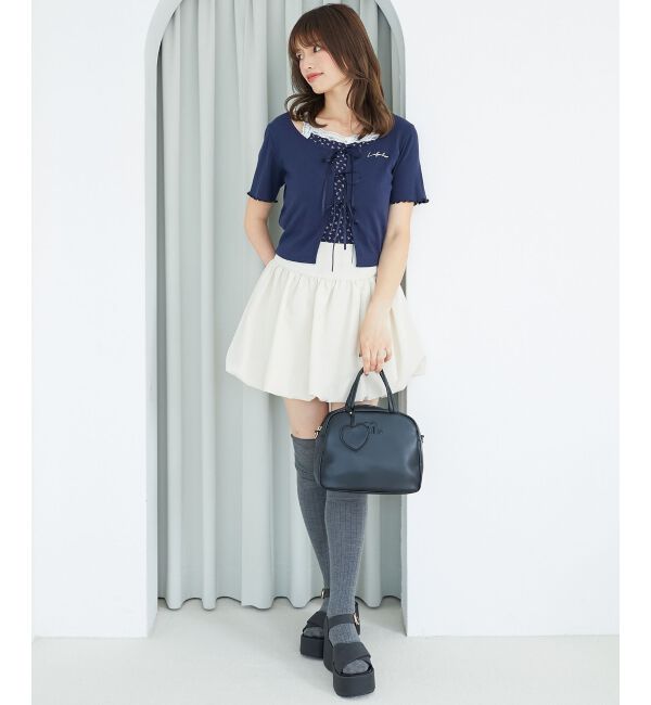  「ペプラムキャミセットカットカーデ」|カーディガン|