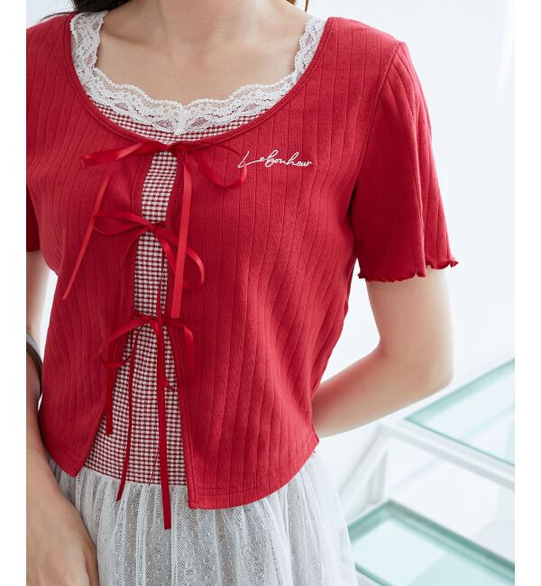  「ペプラムキャミセットカットカーデ」|カーディガン|