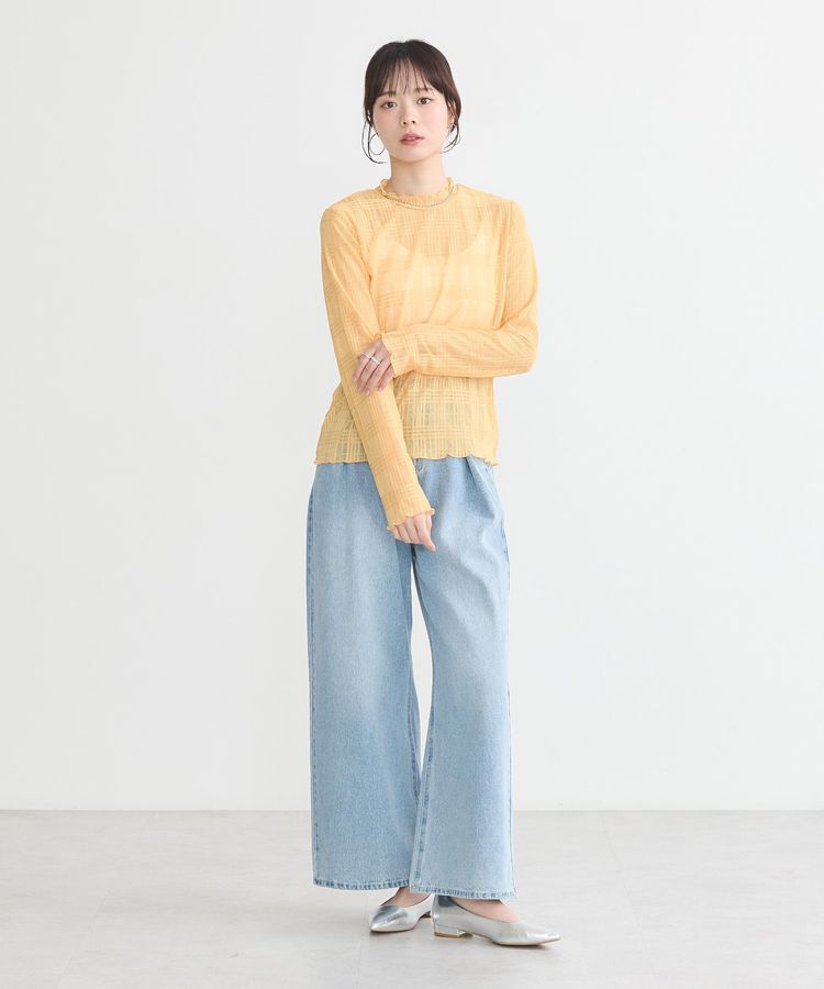 earth music&ecology「シアーチェックプルオーバー」|Tシャツ・カットソー|