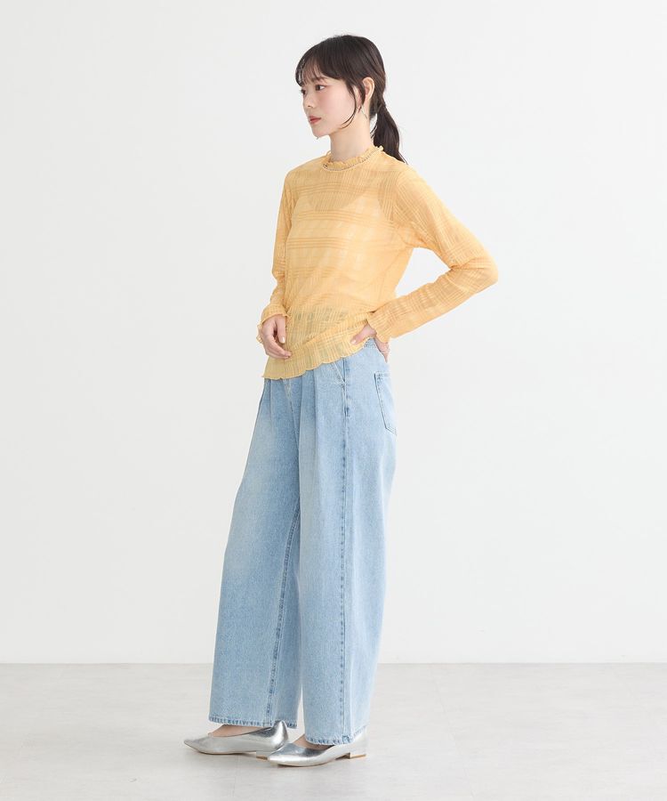 earth music&ecology「シアーチェックプルオーバー」|Tシャツ・カットソー|