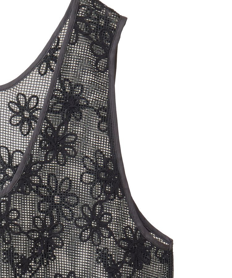 earth music&ecology「コード刺繍ベスト」|ワンピース|