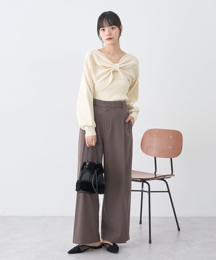 earth music&ecology「ウエストタブタックパンツ」|その他|