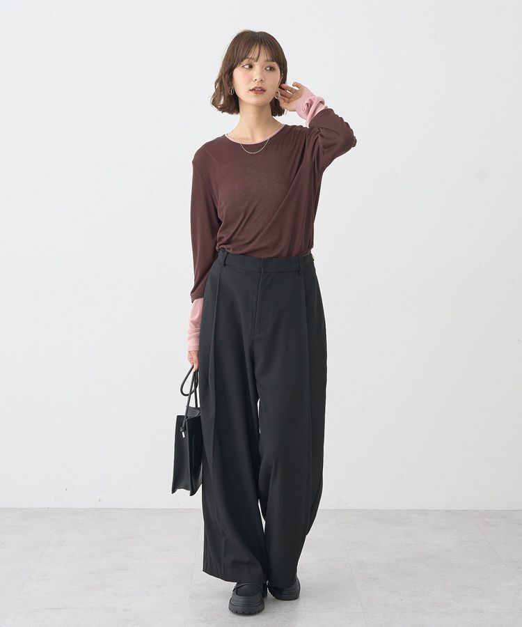 earth music&ecology「ウエストタブタックパンツ」|その他|