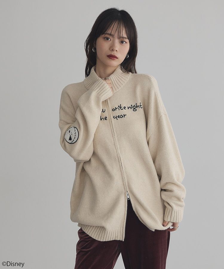 earth music&ecology「ナイトメア/ダブルジップニットカーディガン」|カーディガン|