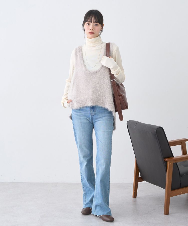 earth music&ecology「リブタートルネックプルオーバー」|Tシャツ・カットソー|