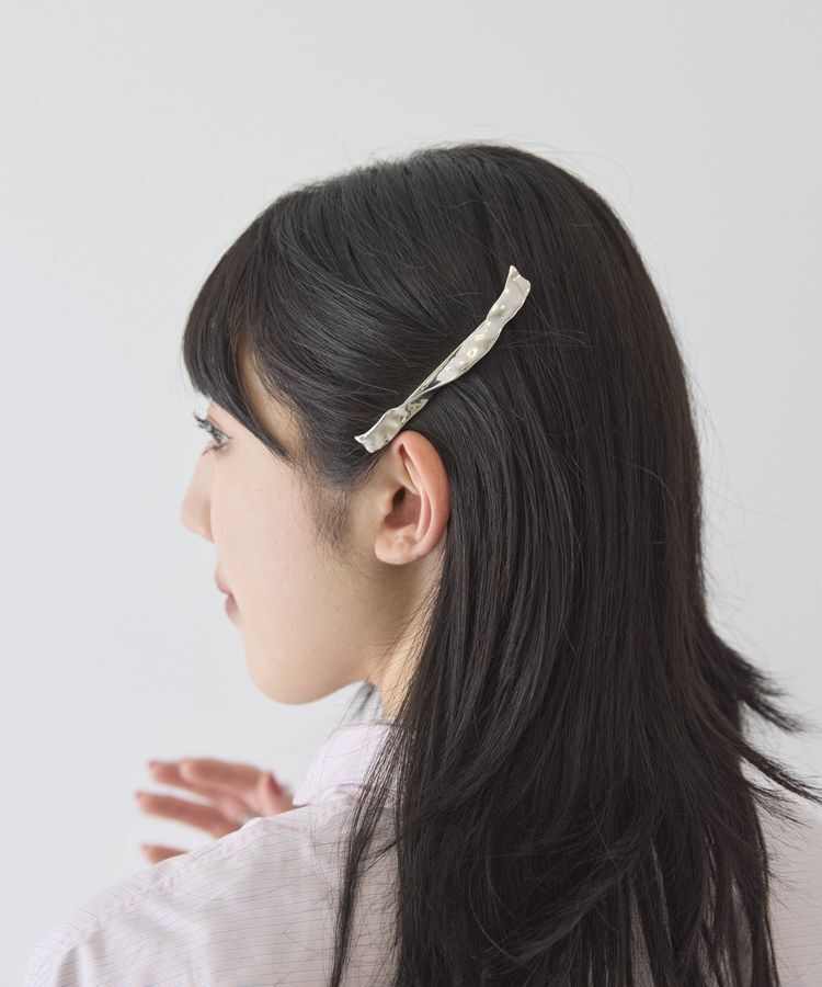 AMERICAN HOLIC「メタルツイストバレッタ」|その他|Silver