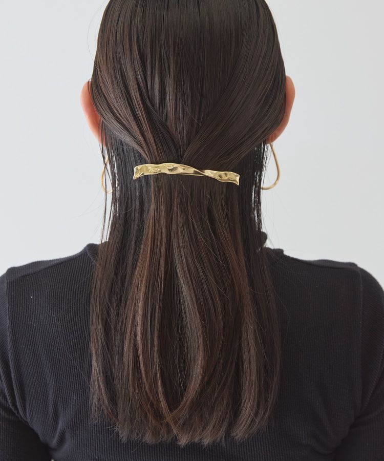 AMERICAN HOLIC「メタルツイストバレッタ」|その他|Gold