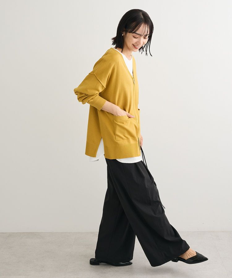 Green Parks「アンチピリングゆるzipカーディガン」|カーディガン|