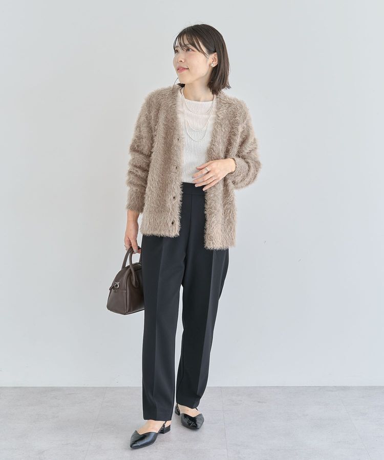 Green Parks「シャギーVネックカーディガン」|カーディガン|