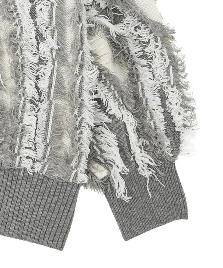 Green Parks「・ELENCARE DUE フリンジジャカードカーディガン」|カーディガン|