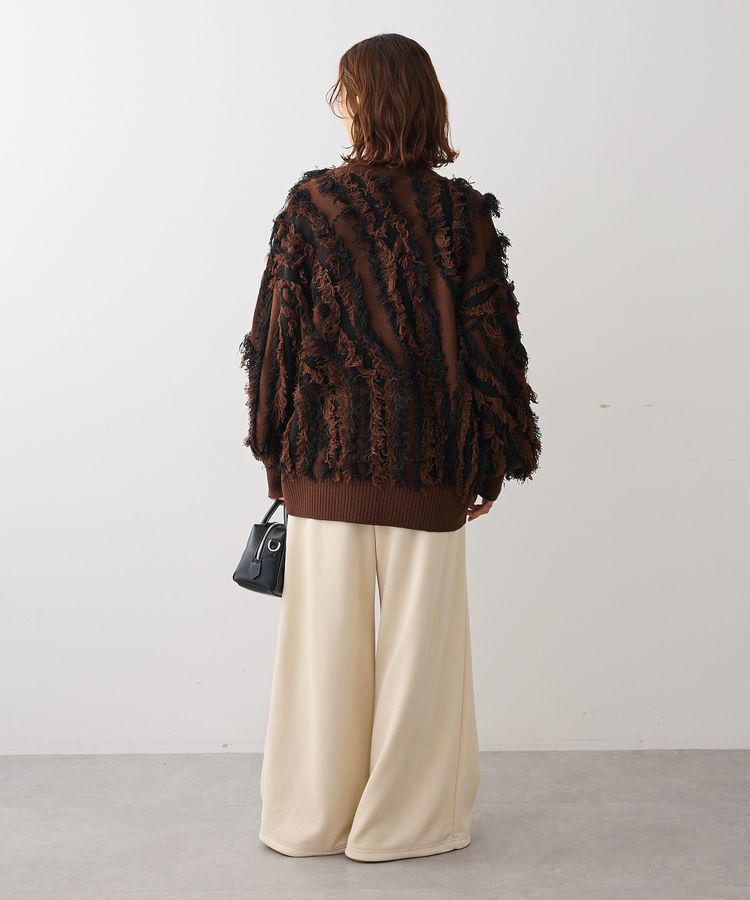 Green Parks「・ELENCARE DUE フリンジジャカードカーディガン」|カーディガン|