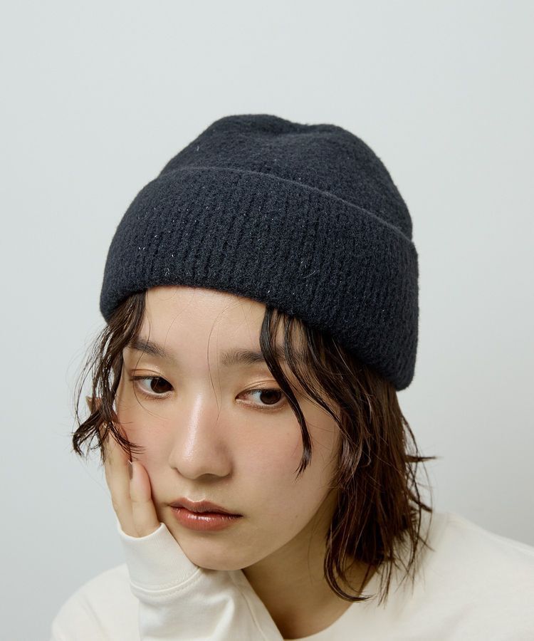 Green Parks「ラメニット帽」|その他|Black