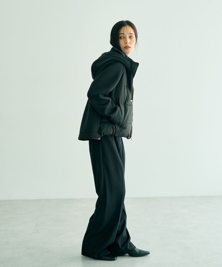 YECCA VECCA「ウエストデザインワイドストレートパンツ」|その他|