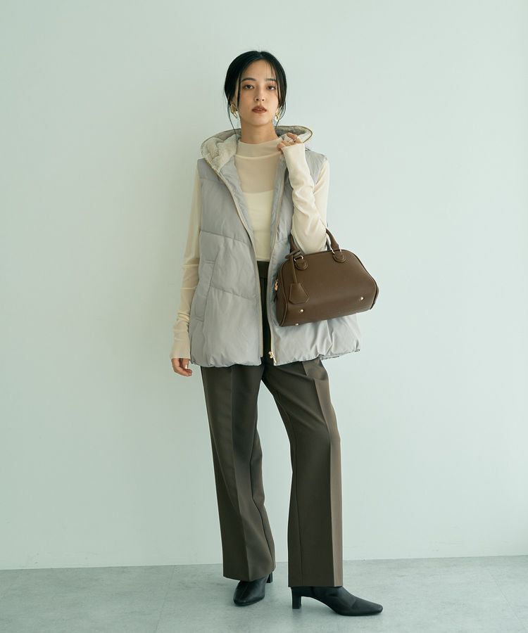 YECCA VECCA「ウエストデザインワイドストレートパンツ」|その他|