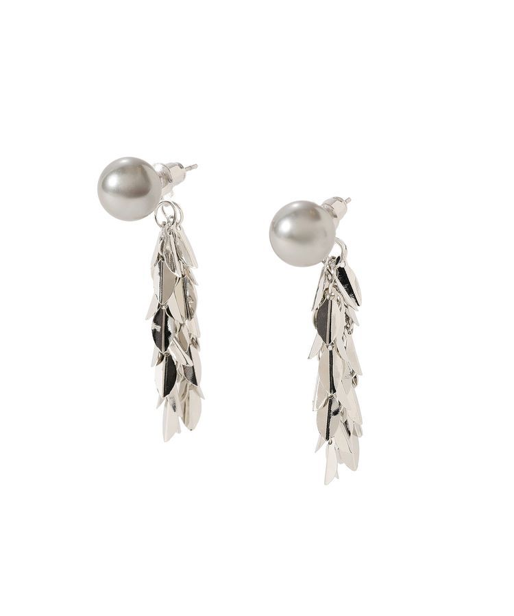 YECCA VECCA「パールリーフピアス」|ピアス|