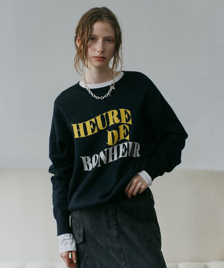 GARAGE OF GOOD CLOTHING「ジャガードロゴニットプルオーバー」|ニット・セーター|