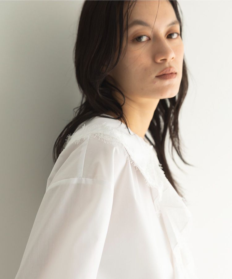 GARAGE OF GOOD CLOTHING「レースカラーラッフルブラウス」|シャツ・ブラウス|