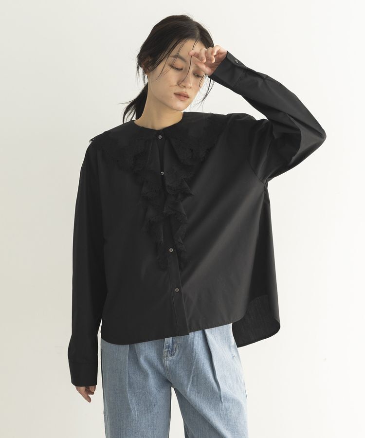 GARAGE OF GOOD CLOTHING「レースカラーラッフルブラウス」|シャツ・ブラウス|