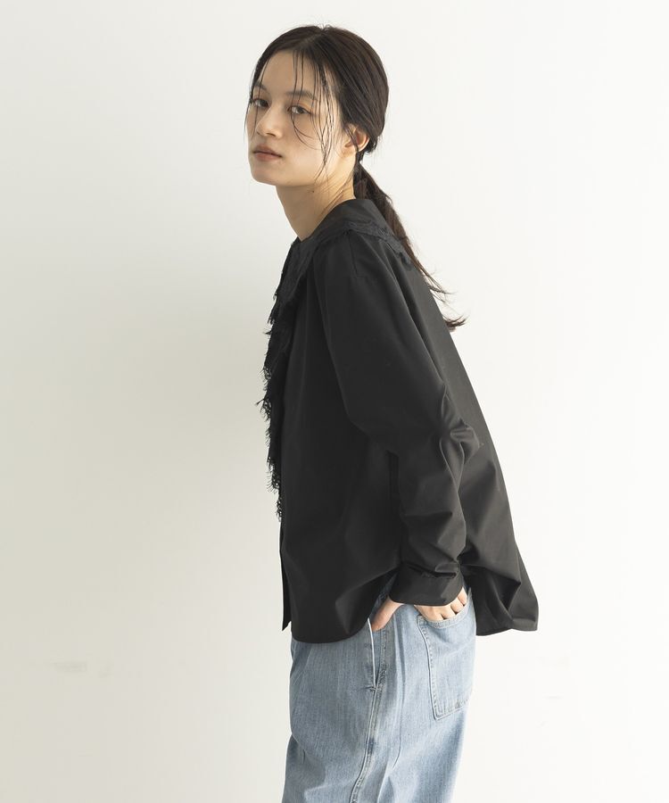 GARAGE OF GOOD CLOTHING「レースカラーラッフルブラウス」|シャツ・ブラウス|