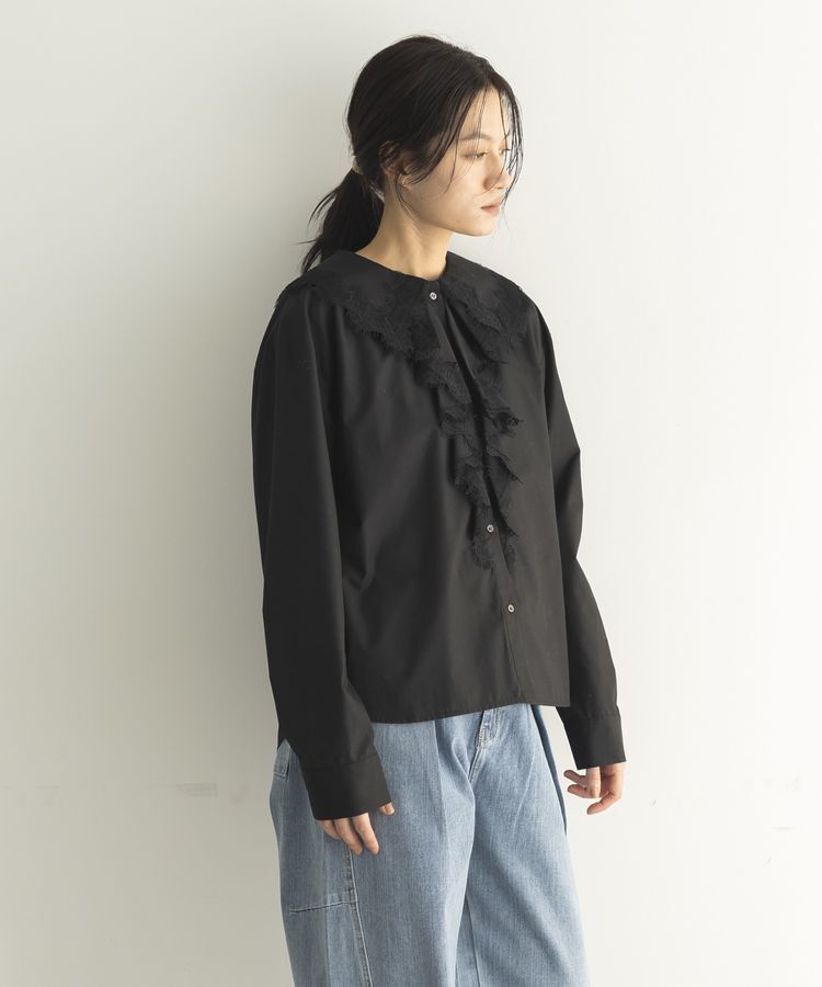 GARAGE OF GOOD CLOTHING「レースカラーラッフルブラウス」|シャツ・ブラウス|