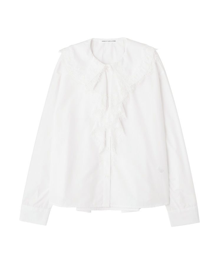 GARAGE OF GOOD CLOTHING「レースカラーラッフルブラウス」|シャツ・ブラウス|