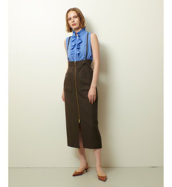 allureville「フロントフリルノースリブラウス」|シャツ・ブラウス|