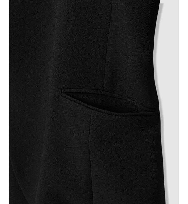 allureville「【ATELIER Line】ダブルクロスカラーレスジャケット」|ノーカラージャケット|