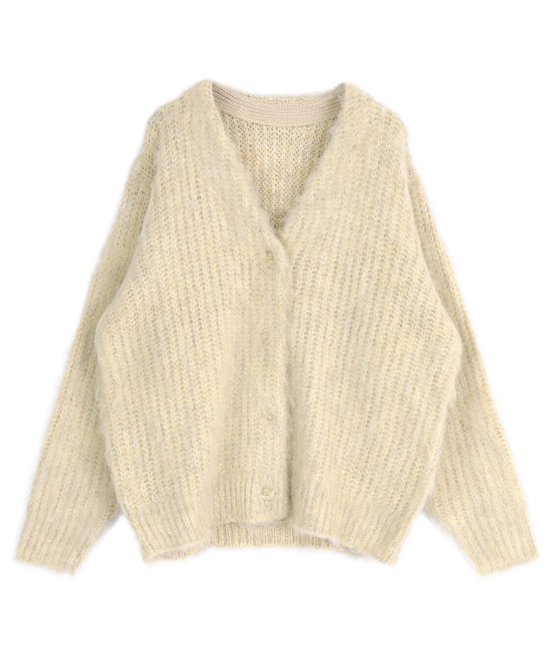 titivate「モヘアライクシャギーVネックニットカーディガン」|ニット・セーター|