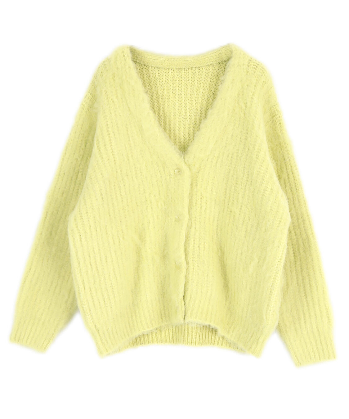 titivate「モヘアライクVネックシャギーニットカーディガン」|ニット・セーター|