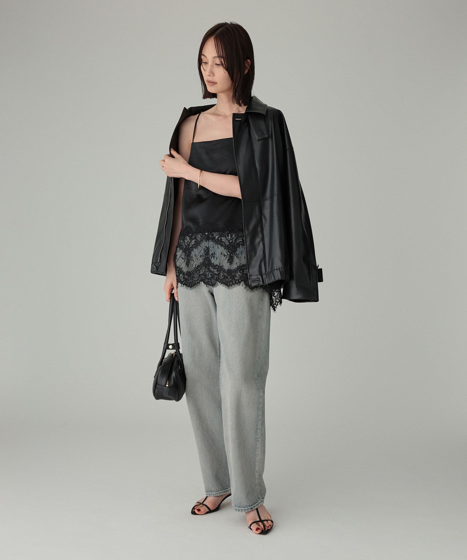 BABYLONE「ヘムレースキャミソール」|キャミソール|