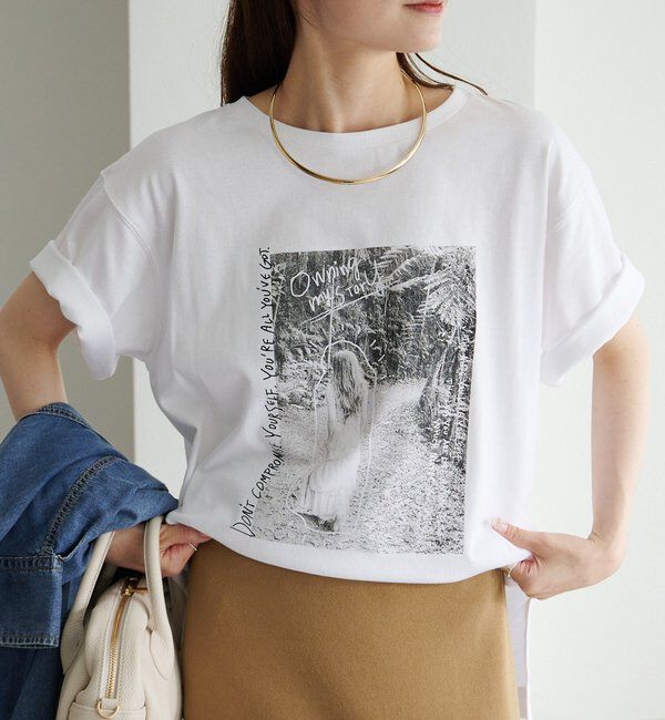  「【接触冷感+UVカット】フォトプリントTシャツ」|Tシャツ・カットソー|