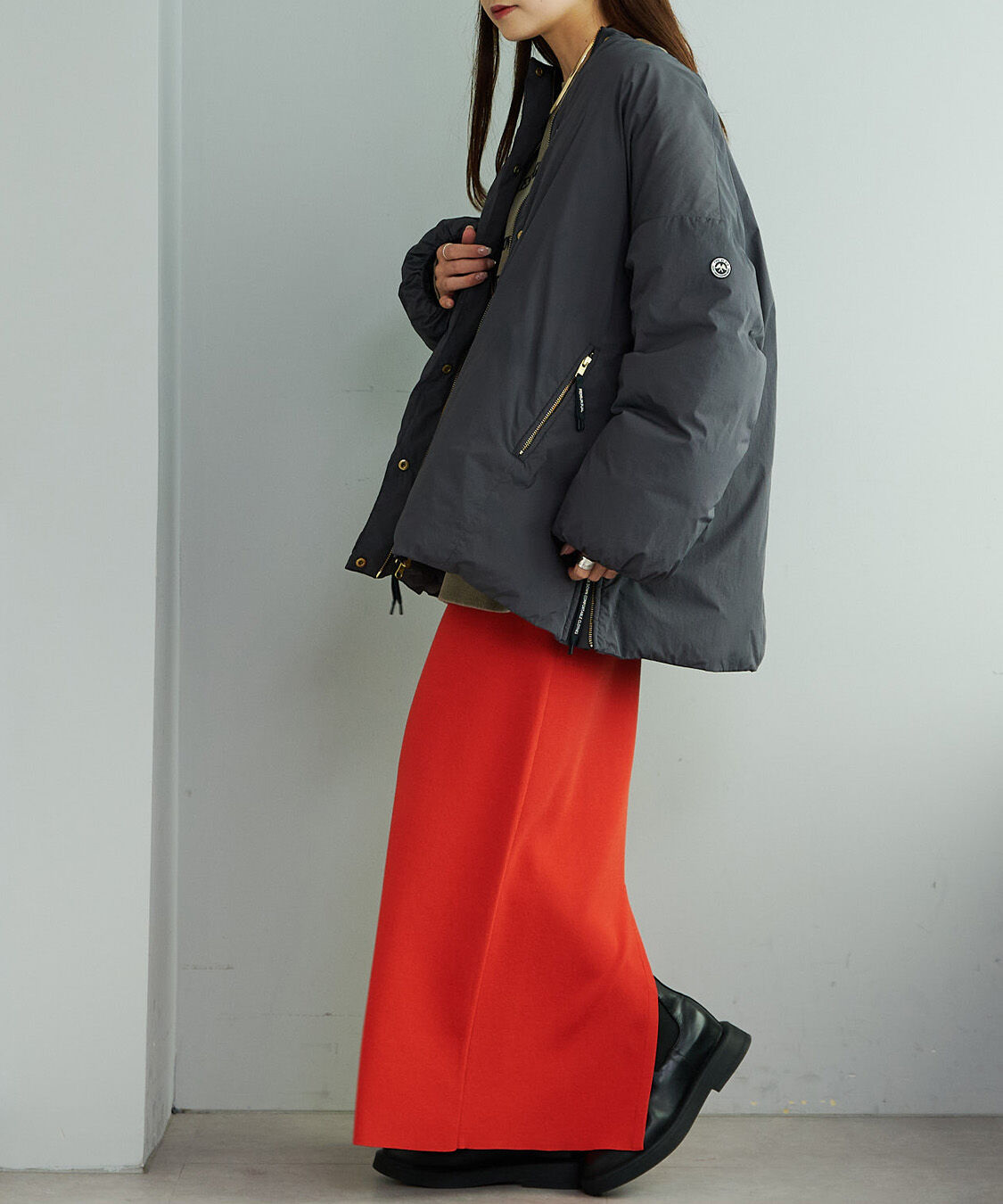  「【リバイバル/WEB限定】フレンチダックダウンサイドジップジャケット」|テーラードジャケット|