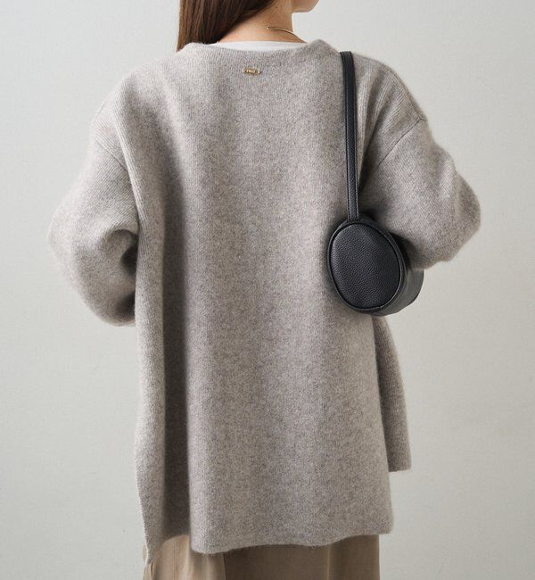  「Wフェイスニットノーカラーハーフコート」|その他|