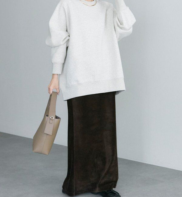  「シンプル裏起毛スウェットプルオーバー」|プルオーバー|