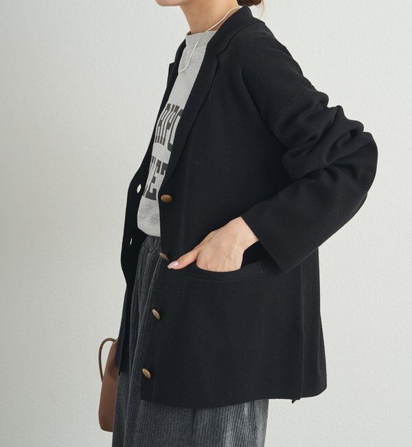  「【セットアップ対応】ニットテーラードジャケット」|テーラードジャケット|