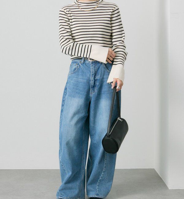  「【リバイバル/新色追加】プチハイネックリブニット」|ニット・セーター|