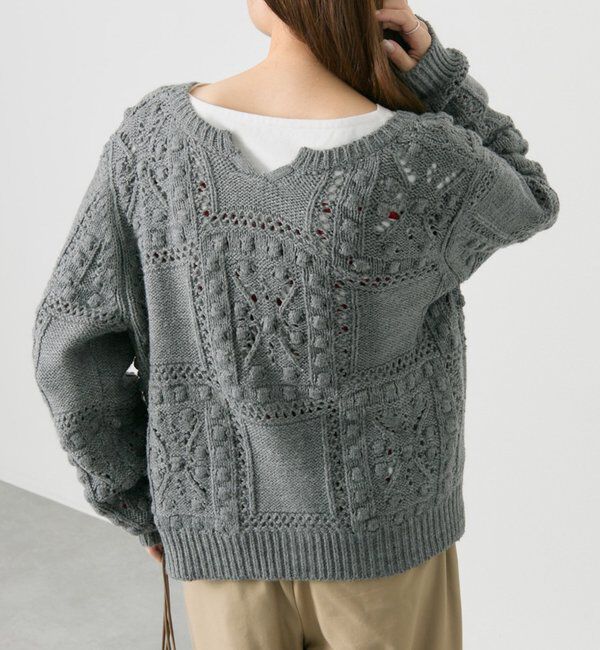  「ポップコーン編み2WAYニット」|ニット・セーター|