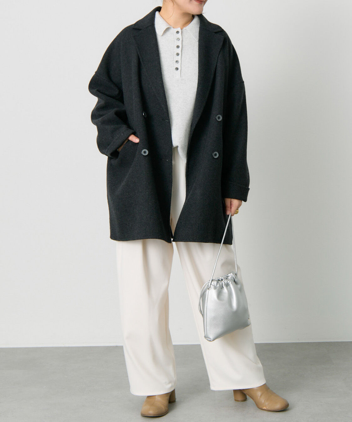  「ワッフルニットポロ」|キャミソール|