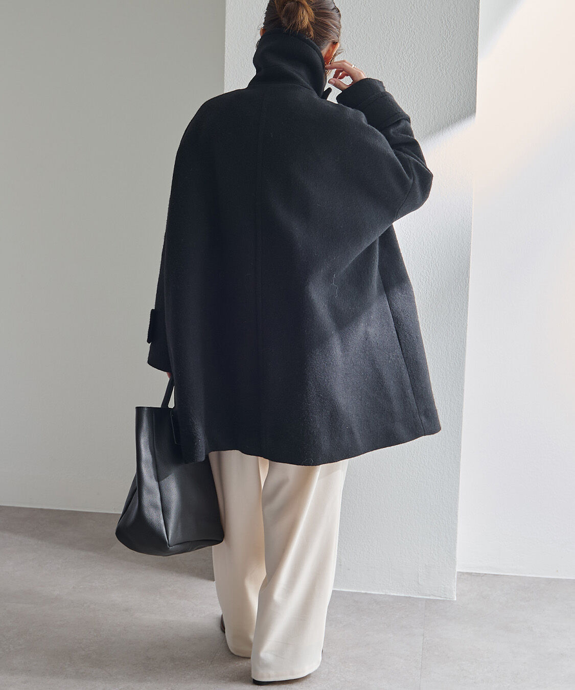  「【日本製】ビーバーウールステンカラーコート」|その他|