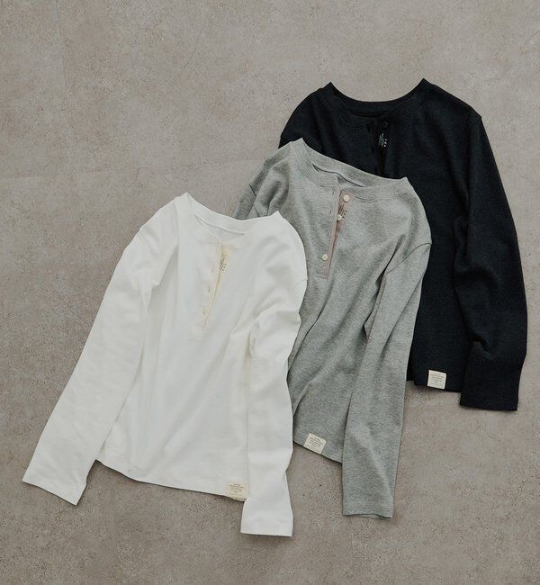  「スムース起毛2WAYヘンリーネックカットソー」|プルオーバー|