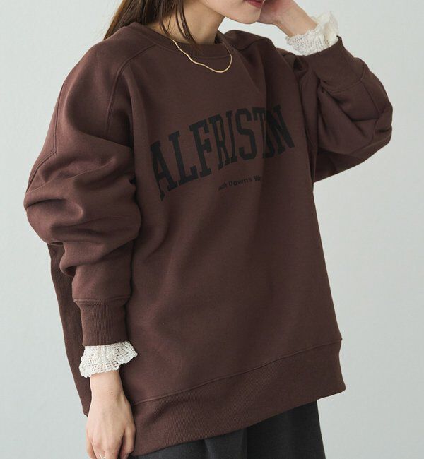  「ロゴプリント裏起毛スウェットプルオーバー」|プルオーバー|