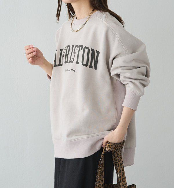  「ロゴプリント裏起毛スウェットプルオーバー」|プルオーバー|